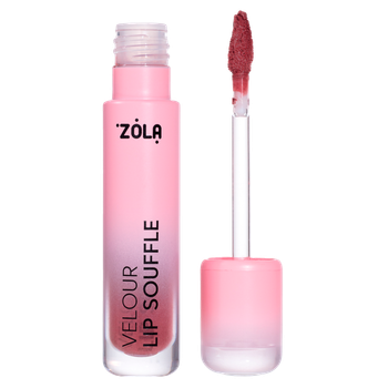 Бархатная матовая помада velour lip Souffle Zola 05 Cozy pink