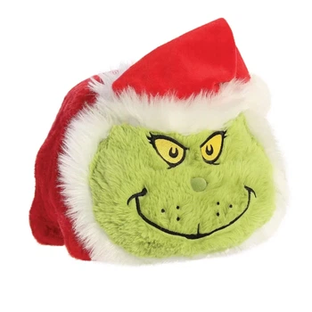 Мягкая игрушка-подушка Grinch в костюме Святого Николая 25 см Spudsters (15294)