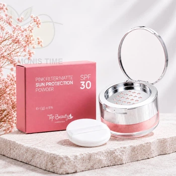 Матуюча сонцезахисна пудра Top Beauty Pink Filter Matte Sun Protection Powder SPF 30 6 г