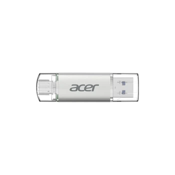 USB флеш накопитель Acer 64GB UT300 USB-A/Type-C 3.2 Silver (BL.9BWWA.589)