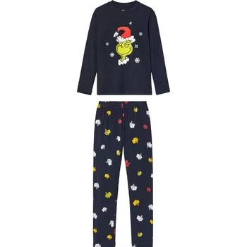 Пижама (лонгслив и штаны) для мальчика Disney Grinch 458453 098-104 см (2-4 years) темно-синий