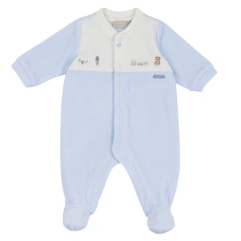 Велюровый комбинезон Chicco Edo, цвет голубой, размер 62 (263.02499.021)
