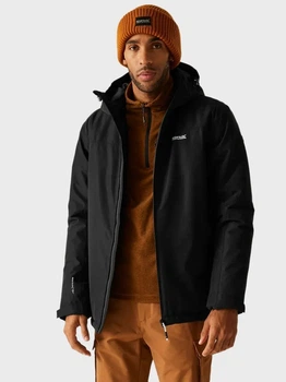 Куртка демисезонная с капюшоном мужская Regatta Thornridge RMP437-800 S Черная (5063516130314)
