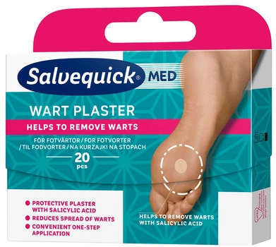 Zestaw plastrów Salvequick Wart na kurzajki 20 szt (7310610012434)