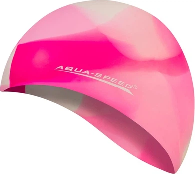 Шапка для плавания Aqua Speed Bunt Розовый/белый (1000-113-95)