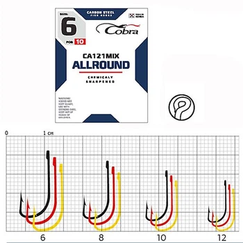 Гачки Cobra Allround MIX сер. CA121 разм. 012 10шт.