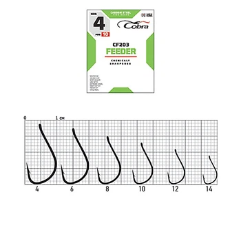 Крючки Cobra FEEDER SPECIALIST сер. CF203 разм. 004 10шт.