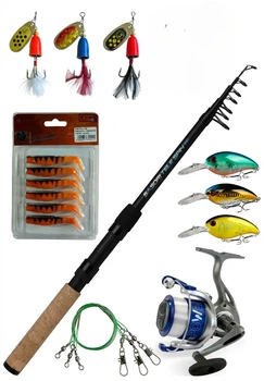 Спінінговий набір Mikado Tele Spin Lineaeffe Vigor Power2 FD40/2.4м 10-30 г. + волосінь, повідці, прим