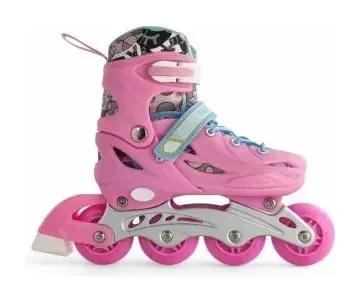 Дитячі розсувні ролики Skates Inline K239A (L 39-42 (25см) Pink)