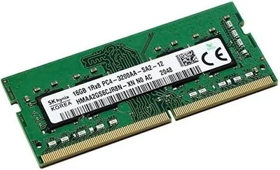 Оперативная память для ноутбука SK hynix 16GB DDR4 3200MHz SO-DIMM 2Rx8 (HMA82GS6DJR8N-XN)