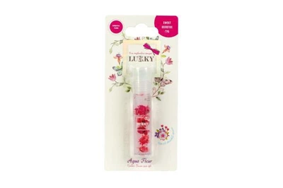 Масло-блеск для губ в ролике Lukky Aqua Fleur с красными цветами (T22005)