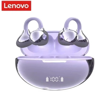 Наушники кафы Lenovo Q108 Ear Clip OWS Purple