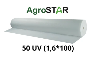 Агроволокно AgroStar 50 UV нетканый полипропилен 1,6x100 м белый