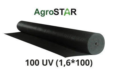 Агроволокно черное 100 UV 1,6x100 м нетканый полипропилен