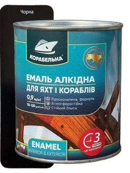 Эмаль алкидная Корабельная ПФ-115 0.9 кг черная