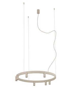 Люстра Nowodvorski 12284 Fourty Round GU10 R35+LED 7+6x10W+9W 3000K 710Lm IP20 бежевая