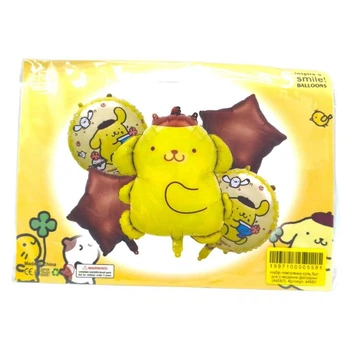 Набір повітряних куль 5 шт для створення фотозони "Hello Kitty Pompompurin, Хелоу Кітті" MIC (300815