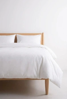 Постільний набір двоспальний SATIN WHITE 200x220 см 100% сатин білий