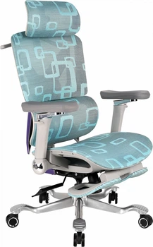 Кресло геймерское игровое GT Racer X-900 Gray/Violet/Blue