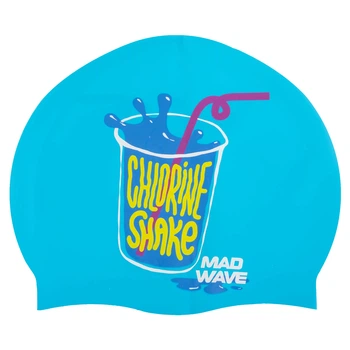 Шапочка для плавания силиконовая для взрослых MD Chlorine M055453 Голубой