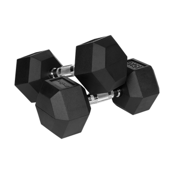 Гантелі Rebel HEX 2x15 кг з гумовим покриттям