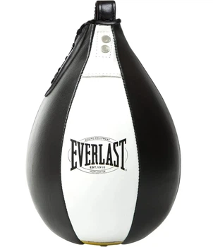 Боксерська груша Everlast 1910 SPEED BAG 22,5 x 15 см, чорно-біла