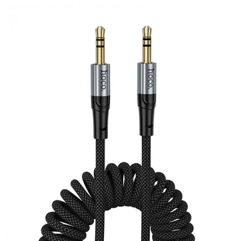 Кабель для аудіо Hoco 3.5mm AUX - 3.5mm 1,5 м Чорний (UPA33)