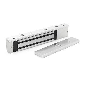 Электромагнитный замок MS-280LED + Уголок LS-280, до 280 кг, DC12V/500mA, DC24V/250mA. Размеры: 250х47х25 мм