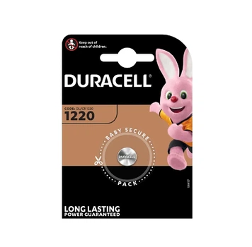 Батарейка литиевая Duracell CR1220 3V 38 mAh 12х12х2 мм