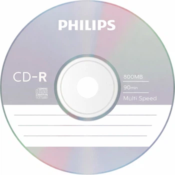 CD-R диски Philips 800 MB / 90 мин — набор 25 шт