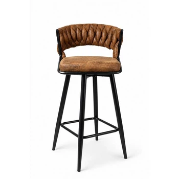 Барный поворотный стул Hoker Brown Loft