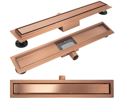 Душевой канал Rea Neox 90 см brushed copper REA-G4889