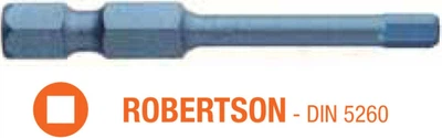 Біти ударні USH Blue Shock Robertson R2 x 50 мм Torsion 5 шт UUSE0063418