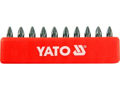 Биты YATO Pozidriv PZ1 x 25 мм HEX 1/4" 10 шт YT-0470
