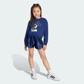 Детский комплект: свитшот и шорты ADIDAS DISNEY adidas KG6135 (128) синий (4069996617681)