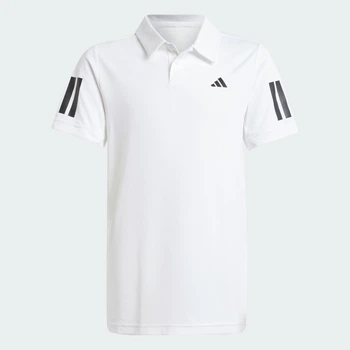 Детская футболка-поло Club Tennis 3-Stripes Kids adidas JI9262 (116) белый (4067905873241)