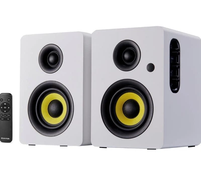 Активные полические колонки Sanyun SW206 80W Bluetooth 5.4, HiFi / Studio Monitor, белые