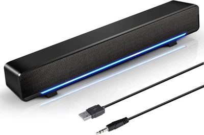 Комп’ютерна колонка MARBOO Phission FD0004, Bluetooth 5.0, USB, AUX 3.5 мм, стерео 2.0, 6Вт, з підсвіткою