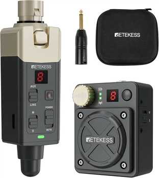 Беспроводная система мониторинга IEM 2.4GHz Retekess TA101, передатчик+приемник, низкая задержка, 8 каналов