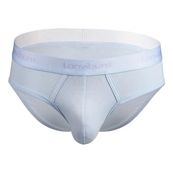 Трусы брифы мужские Lanvibum 04-2996 XXL цвет голубой