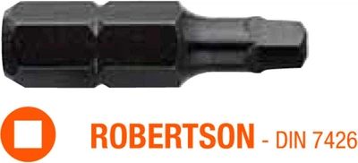 Біти USH Industry Robertson R0 x 25 мм 5 шт UUSE0012026