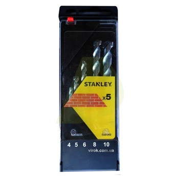 Набор сверл по кирпичу STANLEY 4-10 мм 5 шт STA56035-QZ