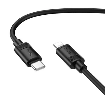 PD Кабель HOCO X122 Benefit PD27W silicone charging data cable iP/1m Black
