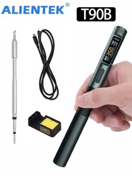 Паяльник Alientek T90B TYPE-C с жалом 140W 9-28V 80-450°С LED-экран Smart Soldering Iron