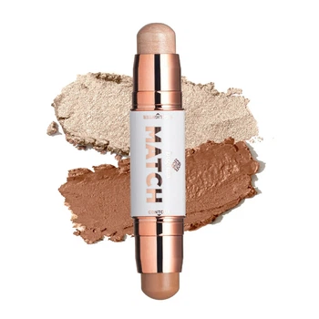 Хайлайтер и контур Match Stick Highlighter & Contour Bogenia BG656 No002 Теплый Беж+Теплый Коричневый, 24 гр