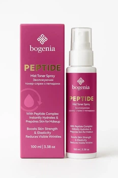 Тонер-спрей зволожуючий з пептидами Peptide Mist Toner Spray Bogenia BG454 №007, 100 мл