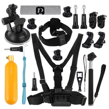Набор креплений и аксессуаров Puluz PKT18 20 в 1 для экшн камер GoPro DJI Insta360