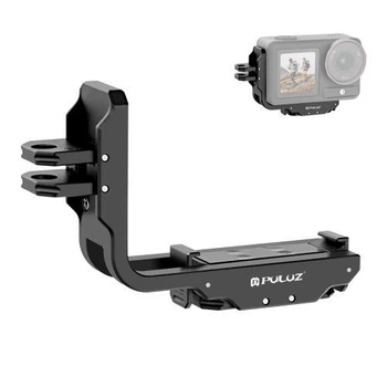 Быстросъемный магнитный L-образный кронштейн Puluz PU768B для экшн камер DJI Osmo Action 5 Pro/4