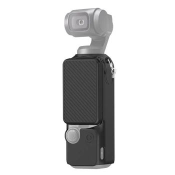 Силиконовый чехол Puluz PU998B 2в1 с ремешком для DJI Osmo Pocket 3 защита корпуса и экрана черный