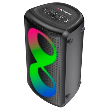 Портативна Bluetooth колонка MONSTER Cycle M175 80W бездротова акустика для відпочинку дому подорожей природи та закладів потужний звук Блютуз USB TF FM радіо тривалий час роботи сумісна з Android iPhone планшетами та ноутбуками